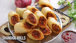 న్యూ ఇయర్ పార్టీలకి పర్ఫెక్ట్ షాంగై రోల్స్  New Year Party Special Veg Rolls  Shanghai Veg Rolls [upl. by Eisej]