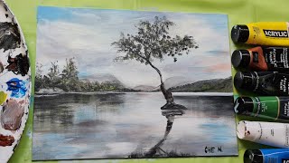 A Simple Waterscape Painting Tutorial by Cheryl Navarro [upl. by Calv]