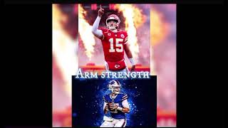 Josh Allen vs Patrick Mahomes stats [upl. by Zsa]