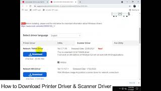 How to Download Printer Driver amp Scanner Driver  Ricoh Printer  Driver Download  Ricoh [upl. by Eelyah]