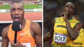 Letsile Tebogo Reveals He WILL Break Usain Bolt 200m World Record😱 [upl. by Eirffej]