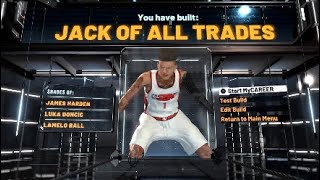 BEST JACK OF ALL TRADES BUILD ON NBA 2K22 CURRENT GEN RARE OP BUILD VOL 2 [upl. by Ehtyaf]