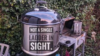 Jacobs ladder beef short ribs cooked on a Weber kettle using an Onlyfire smoking chamber [upl. by Kenison224]