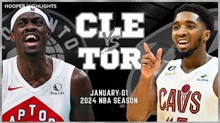 Cleveland Cavaliers vs Toronto Raptors Full Game Highlights  Jan 1  2024 NBA Season [upl. by Combe381]