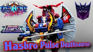 Hasbro Pulse Transformers HasLab Generations Legacy Deathsaurus Review hasbro [upl. by Oxley]