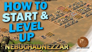 🍞Start amp Level up citizens homes in Nebuchadnezzar  Tutorial for Food and Goods production chains [upl. by Kalfas]