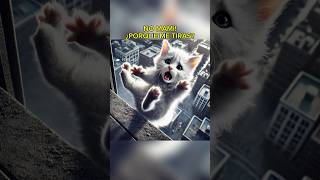 DUEÑA TIRA A SU GATITO😢 cat short viral shortviral gato gatito mascota ia historia gatito [upl. by Enoch]