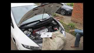 Honda Civic FN2 HKS Racing Suction Kit RSK Installation [upl. by Marisa]