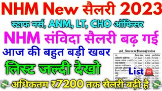 NHM New Salary Scheme 2023 NHM Salary All Position Details [upl. by Cahn]