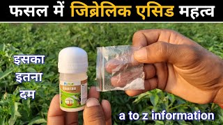 Gibberellic acid  जिब्रेलिक एसिड क्या काम करता है पूरी जानकारी [upl. by Aramas]