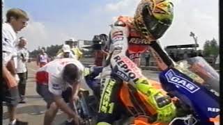 MotoGp  Brno 2002 Ritiro di Rossi [upl. by Mandi]