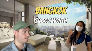 400 Bangkok Condo Tour  What To Know About Condos Visit in Thailand [upl. by Ellebanna]