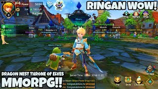 TELAH RELEASE WOW DRAGON NEST  Throne of Elves gameplay android [upl. by Akinad]