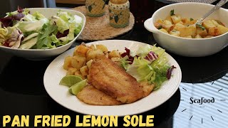 Pan Fried Lemon Sole Recipe  Simple Pan Fried Fish Fillet Recipe  How to cook Lemon Sole [upl. by Connors]