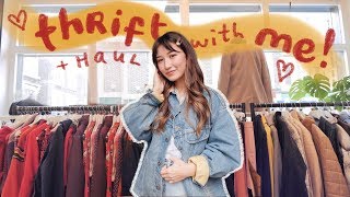 come thrifting with me in london  try on haul [upl. by Donaghue84]