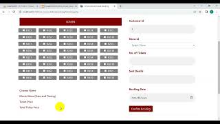 PHP Online Movie Ticket Booking 16 [upl. by Jaenicke7]