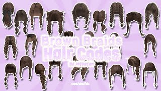 Berry Avenue Brown Braids Hair P1 🤎 Bloxburg Hair Brookhaven bini roblox aesthetic face brown [upl. by Ahselrac]