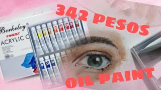 oil paint review using Berkeley affordable oil paint [upl. by Nihsfa608]