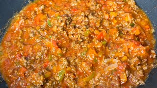 HOW TO COOK MINCE BEEF OR MINCE BOLOGNESE RECIPE [upl. by Jayson455]