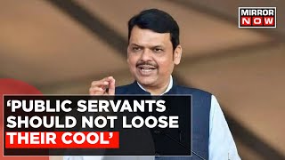 Maharashtra MLA Slaps Civic Engineer Razing Shanties Dy CM Devendra Fadnavis Reacts [upl. by Golden]