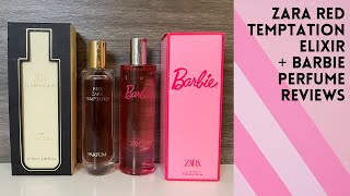 NEW Zara Red Temptation Elixir  Zara x Barbie Perfume Reviews [upl. by Fabrianna482]