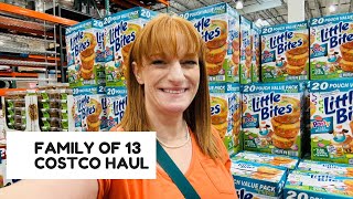 FAMILY OF 13 COSTCO HAUL [upl. by Hsiekal]