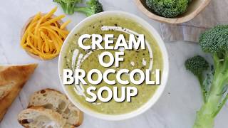 Healthy Cream of Broccoli Soup Recipe [upl. by Dania]