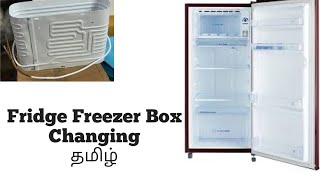 Fridge Freezer changing  Compressor Oil changing  R134A gas charging  Tamil [upl. by Ho658]