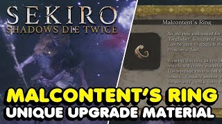 Sekiro  How To Get The Malcontents Ring In Sekiro Shadows Die Twice [upl. by Marjana]