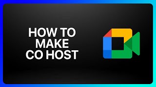 How To Make Co Host In Google Meet Tutorial [upl. by Harrad59]