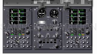 Vector Illustration of the Q400 Cockpit Panels [upl. by Stormi]