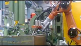 KUKA ROBOT DIE CASTING [upl. by Nnylrahc]