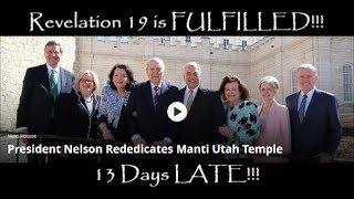 LDS Church President Suddenly Comes To His Manti Temple To Set It In Order [upl. by Tricia]