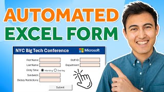 EASILY Make an Automated Data Entry Form in Excel [upl. by Hatty755]