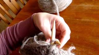 knitting with one handMOV [upl. by King]