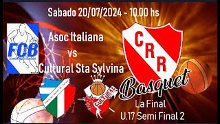 Asoc Italiana vs Cultural Sta Sylvina U17  SemiFinal 2 [upl. by Epifano]