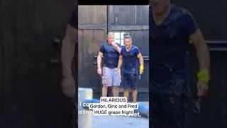 HILARIOUS Gordon Ramsay Gino DAcampo and Fred Sirieix GRAPE FIGHT [upl. by Siednarb]