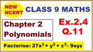 Class 9 Maths  Ex24 Q11  Chapter 2  Polynomials  New NCERT  Ranveer Maths 9 [upl. by Roach]