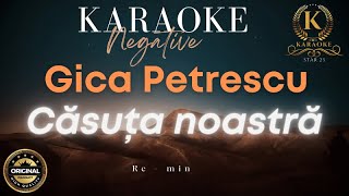 Casuta Noastra  Karaoke  Negative  Re  minor [upl. by Marmawke]