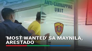 Most wanted sa Maynila na nagsangla ng kotse ng girlfriend arestado  ABSCBN News [upl. by Guthry266]