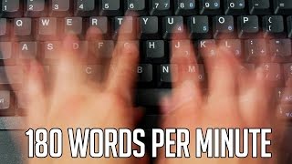 FASTEST TYPER IN TYPERACER  180 WORDS PER MINUTE [upl. by Eanahc]