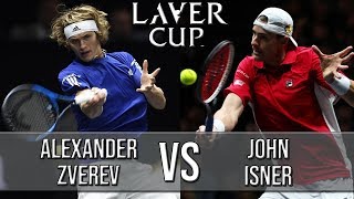 Alexander Zverev Vs John Isner  Laver Cup 2018 Highlights HD [upl. by Ettenad]