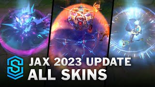 Jax All Skins  Midscope Update  League Of Legends [upl. by Gereld548]