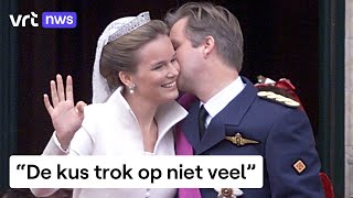 25 jaar geleden gaven koningin Mathilde en koning Filip elkaar het jawoord [upl. by Rosco469]