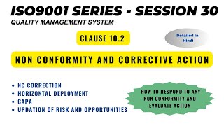 ISO 9001 Clause 102 I NonConformity and Corrective Action [upl. by Nawuj]