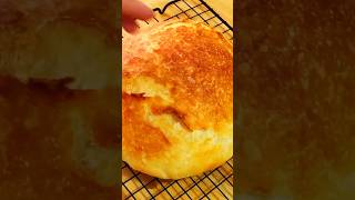 Country bread  O sugar 0 oil no need to knead the dough country breadyoutubeshorts [upl. by Ayotel]