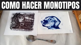 COMO HACER MONOTIPOS [upl. by Ardnalac170]