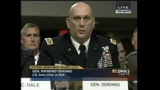 General Ray Odiernos Senate Armed Services Testimony Hollow Army [upl. by Sadnac866]