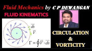 FLUID MECHANICS  FLUID KINEMATICS  CIRCULATION amp VORTICITY  BY C P DEWANGAN [upl. by Neela]