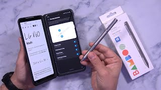 LG V60 ThinQ 5G Working With A Wacom Stylus Pen For Writing Drawing Gaming On Both Dual Display [upl. by Puritan598]